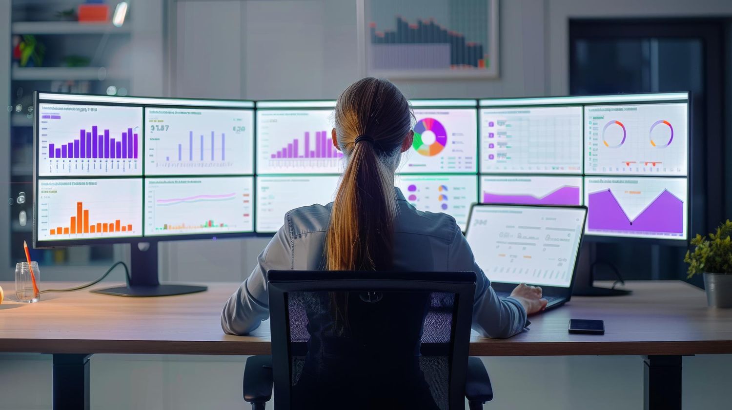 Paid media operator working across advertising dashboards